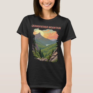 T-shirt Grandfather Mountain NC Voyage Rétro
