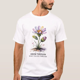 T-shirt Grandir à travers ce que vous traversez Bohème Flo