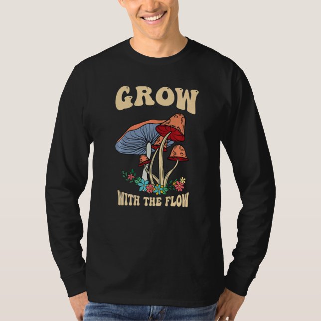 T-shirt Grandir avec le flux Magic Psilocybin Champignons  (Devant)