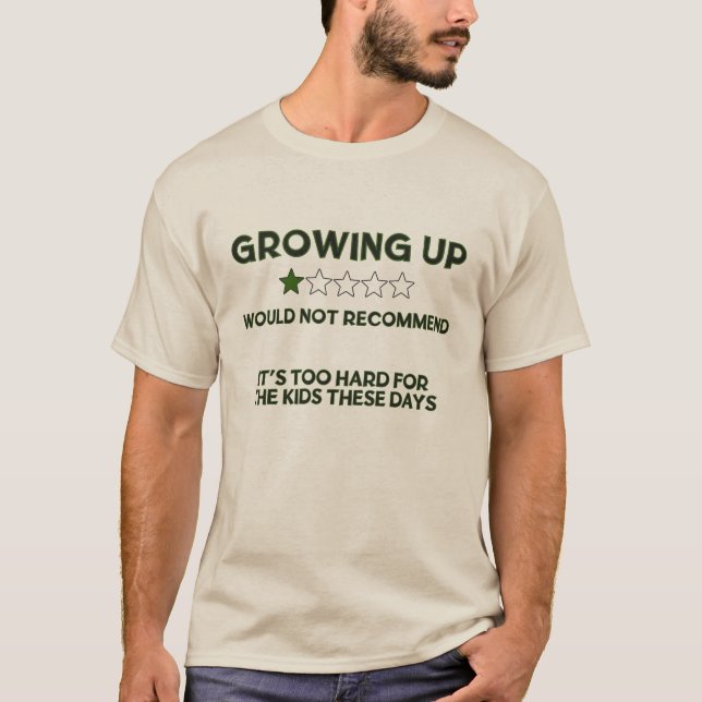 T-shirt Grandir - Ne Recommanderait Pas (Devant)