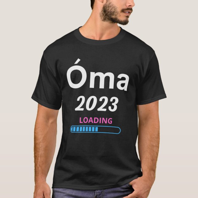 T-shirt Grandma 2023 Loading New Deutsch GrandMother (Devant)
