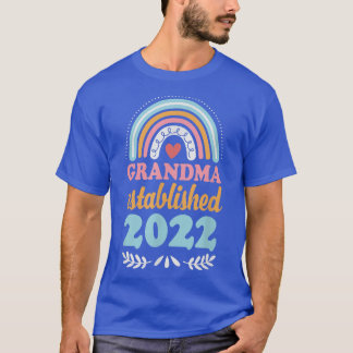 T-shirt Grandma a établi 2022 Bohème arc-en-ciel Bohème Mo