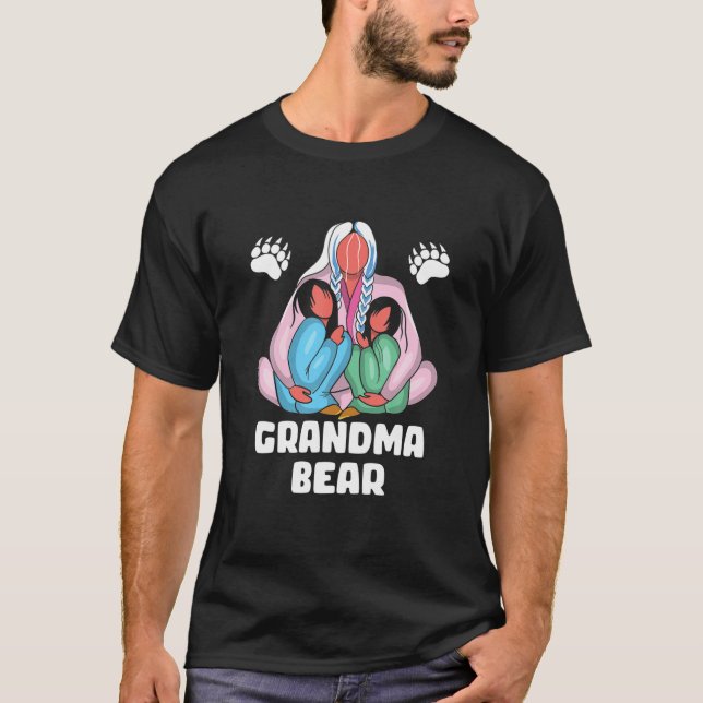 T-shirt Grandma Bear Family Native American Love (Devant)