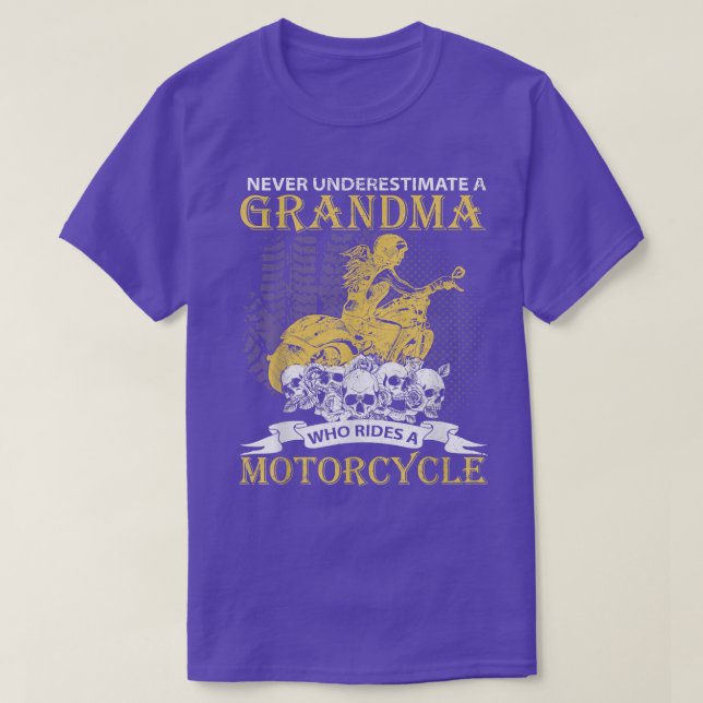 T-shirt Grandma Biker Motorcycle Motocross Off-Roading Bik (Design devant)