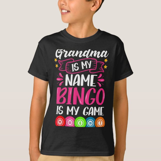 T-shirt Grandma Bingo Player Funny Bingo Quote Design  (Devant)