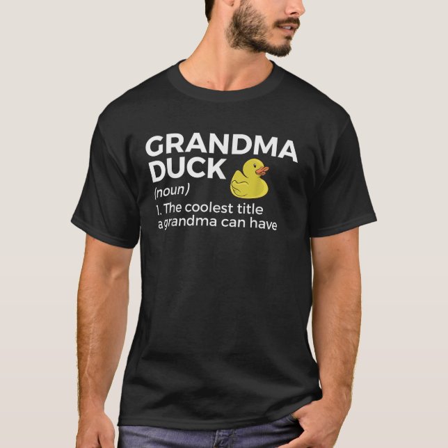 T-shirt Grandma Duck Définition Drôle Duck Lover T Shirt (Devant)