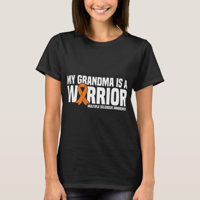 T-shirt Grandma Est Un Guerrier Ms Multiple Sclerosis (Devant)