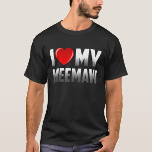 T-shirt Grandma From Grandkids I Love My Meemaw Mothers D