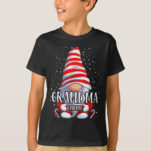 T-shirt Grandma Gnome Christmas Pajamas Matching Family Gr (Devant)