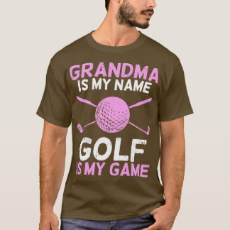 T-shirt Grandma Golfing Grand-mère Golfeur Cadeau