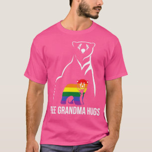 T-shirt Grandma Hugs Gay pride LGBT Rainbow Women Grra Gra