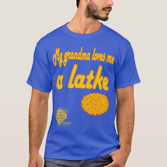 T-shirt Grandma Loves Me a Latke Shirt (Devant)