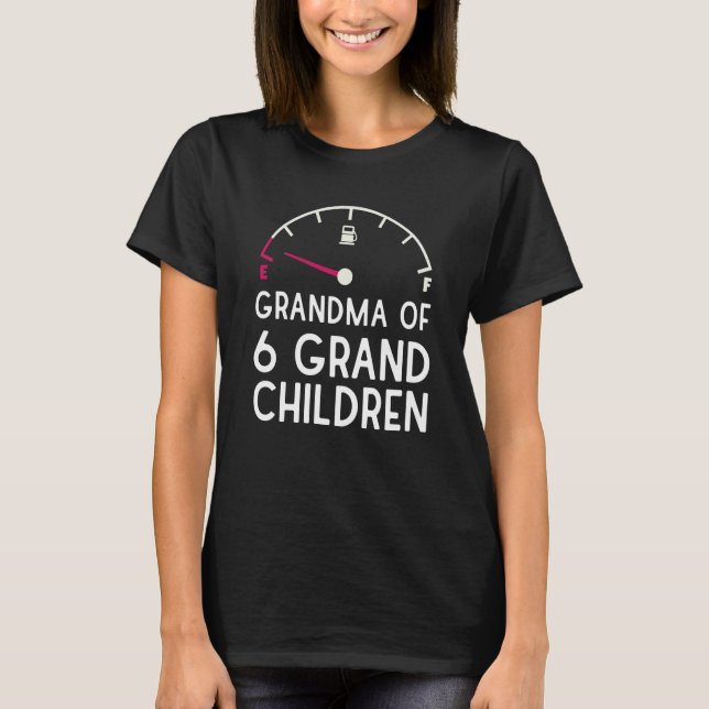 T-shirt Grandma Of 6 Kids Exhausted Children Kid Child Sar (Devant)