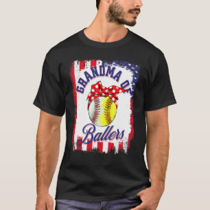 T-shirt Grandma Of Ballers Great Baseball Softball For Gra