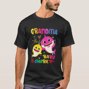 T-shirt Grandma Of The Baby Shark Birthday Grandma Shark