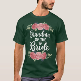 T-shirt Grandma Of The Bride Bridal Shower Wedding Party 