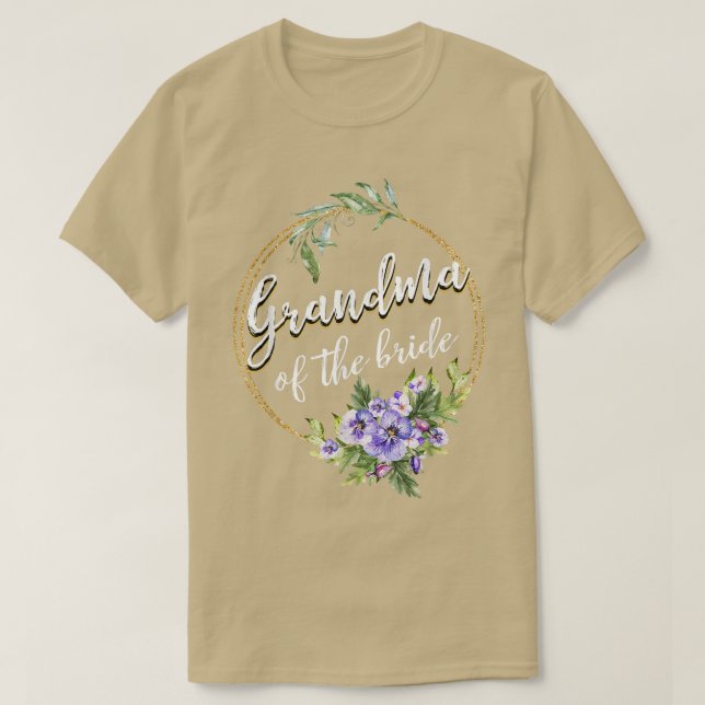 T-shirt Grandma Of The Bride Wedding Bridal Shower Grandma (Design devant)