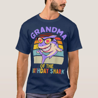 T-shirt Grandma of the Shark Birthday Matching Family 