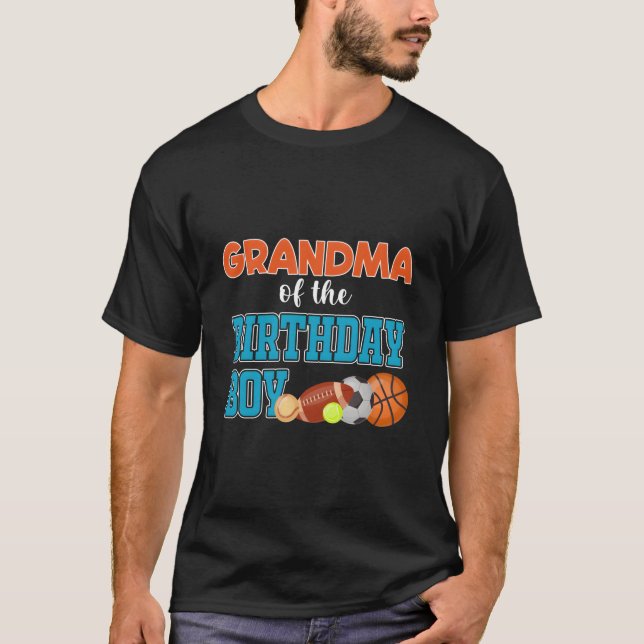 T-shirt Grandma Of The Sports Family Biggest Fan (Devant)