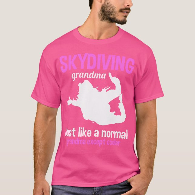 T-shirt Grandma Parachuter Grand-mère Skydiver (Devant)