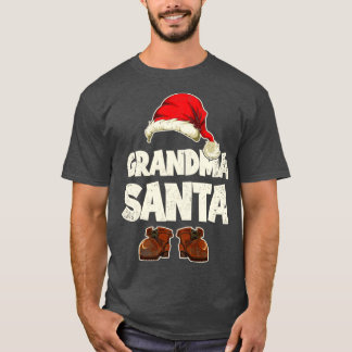 T-shirt Grandma Santa Christmas Matching Xmas Santa Claus