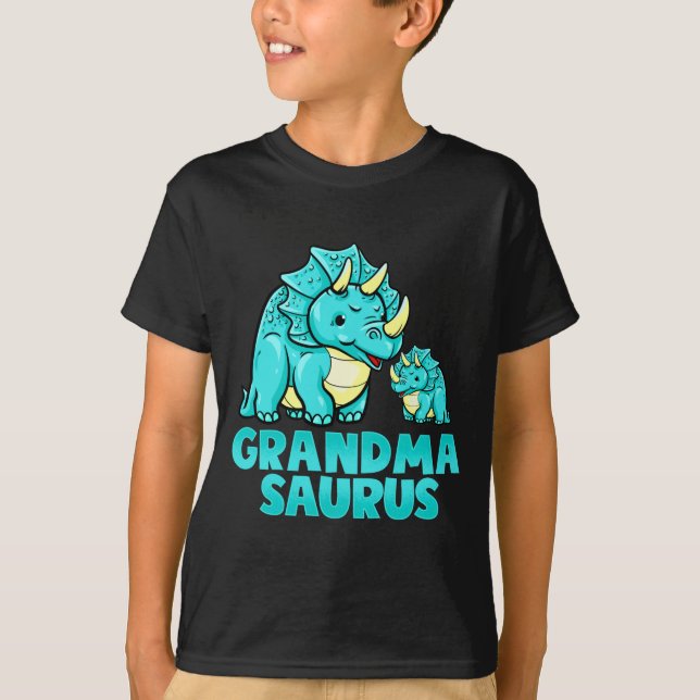 T-shirt Grandma Saurus Funny Grandmasaurus Dinosaur  (Devant)