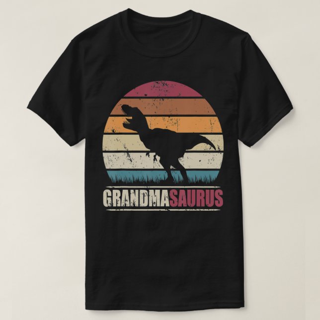 T-shirt Grandma Saurus T re Dinosaur Family Grandmasaurus  (Design devant)