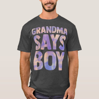 T-shirt grandma says boy gender reveal pregnancy announcem