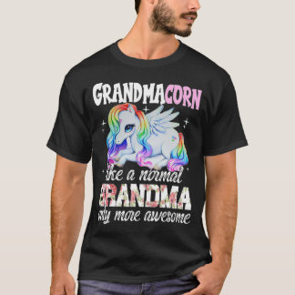 T-shirt Grandmacorn Cute Unicorn Lover Fête des Mères Gran