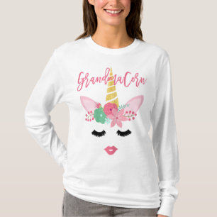 T-shirt Grandmacorn Unicorn Cute Grandma Cadeau Fête des m