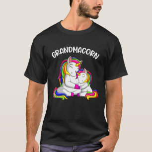 T-shirt Grandmacorn Unicorn Grand-Mère Fête Des Femmes