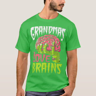 T-shirt Grandmas Amour Cerveaux drôle Zombie Halloween Zom