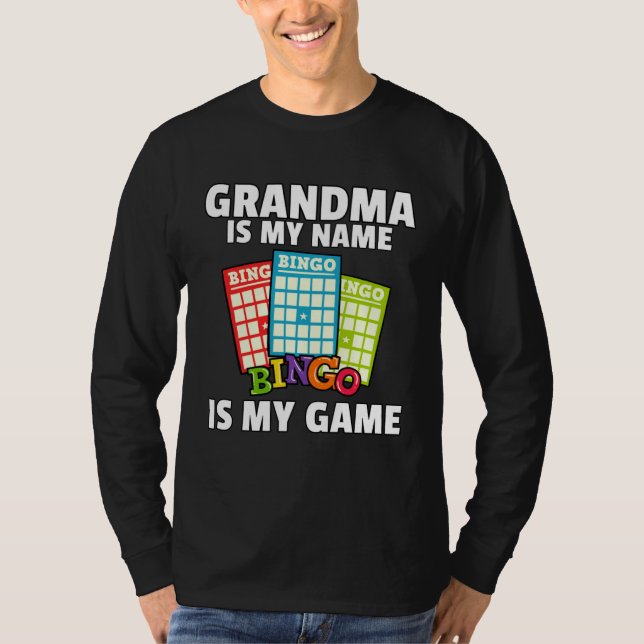 T-shirt Grandmas Lucky Bingo  Player  Love Caller Card (Devant)