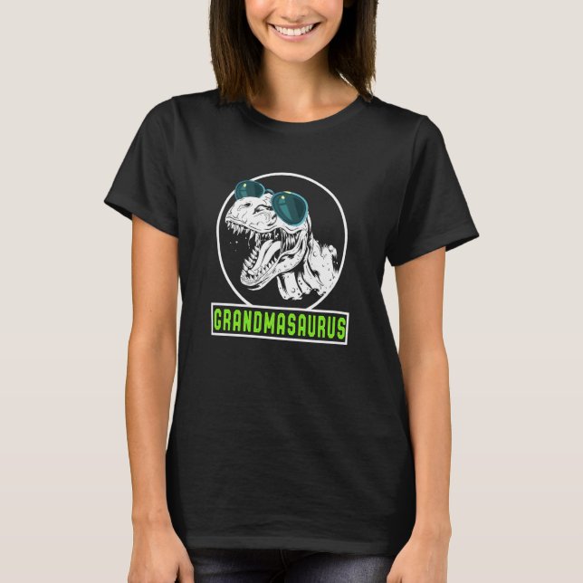 T-shirt Grandmasaurus Grandma Saurus Dinosaur Rex Femmes M (Devant)