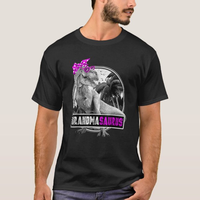 T-shirt Grandmasaurus Grandma Saurus Rex Dinosaur (Devant)