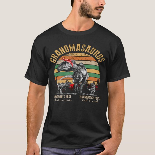 T-shirt Grandmasaurus Grandsonu2019s Meilleur Partenaire D (Devant)
