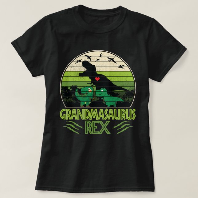 T-shirt Grandmasaurus Rex Funny Dinosaur Fête des mères Ca (Design devant)