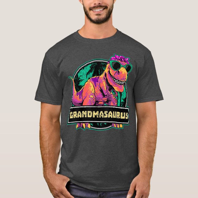 T-shirt Grandmasaurus T rex Grandma Saurus Dinosaur (Devant)