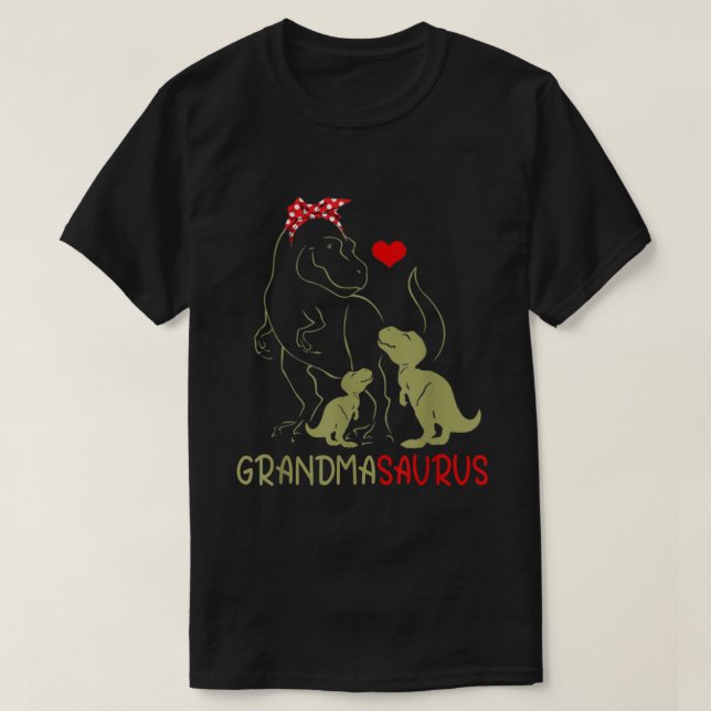 T-shirt Grandmasaurus T Shirt T Rex Grandma Saurus Dinosau (Design devant)