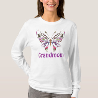 T-shirt Grandmom a personnalisé le papillon