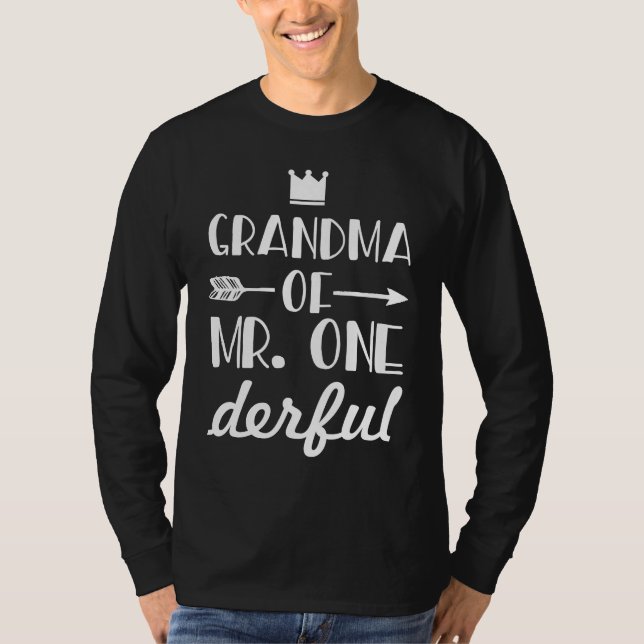 T-shirt Grandmother of Mr Onederful (Devant)