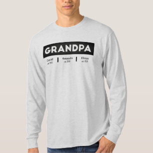T-shirt GRANDPA appartient à la Fête des pères de noms Gra
