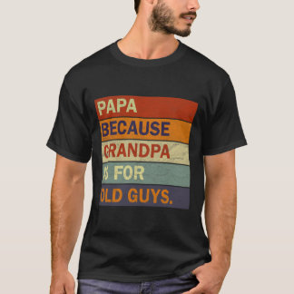 T-shirt Grandpa Art Pour Hommes Grand-Père Papa Père Paren