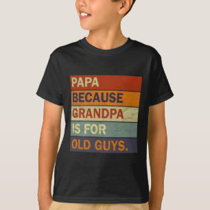 T-shirt Grandpa Art Pour Hommes Grand-Père Papa Père Paren