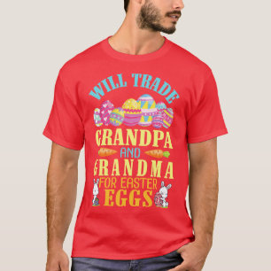 T-shirt Grandpa Et Grand-Mère Commercialiseront Pour Le Ha