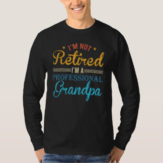 T-shirt Grandpa For Men Funny Fathers Day Retired Grandpa_