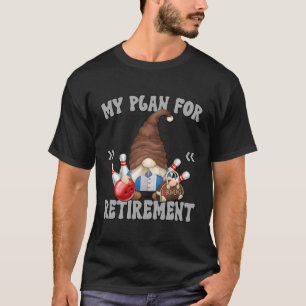 T-shirt Grandpa Gnome Graphique Retraité Pour Bowlers Reti