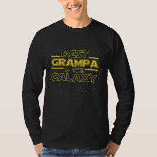 T-shirt Grandpa Grampa Cadeau Best Grampa dans la Galaxy