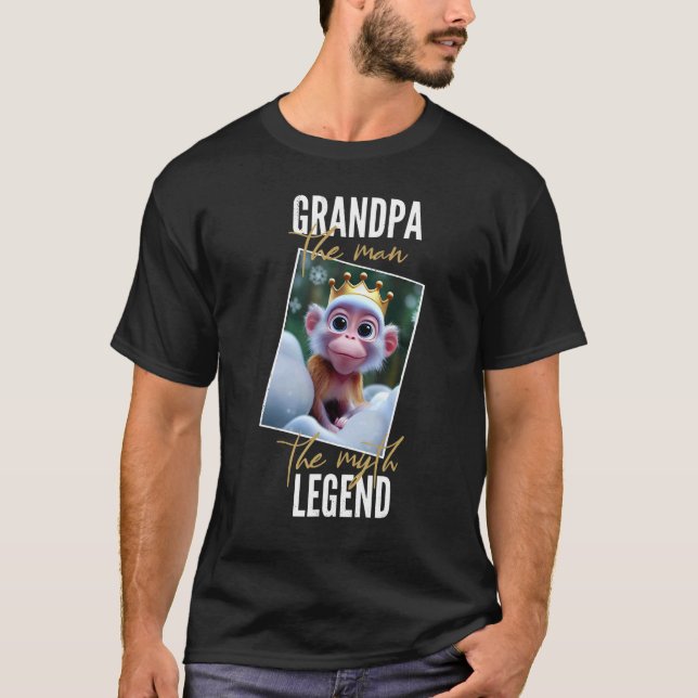 T-shirt Grandpa  man  myth  legend  Father's Day   (Devant)