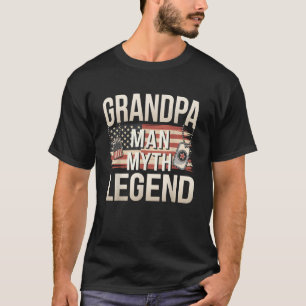T-shirt Grandpa Man Myth Légende Vétérinaire États-Unis Dr